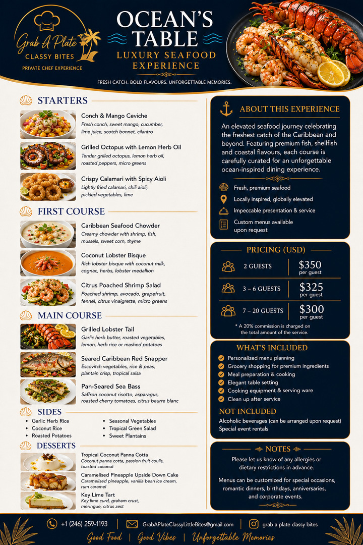 Ocean’s Table Seafood Experience