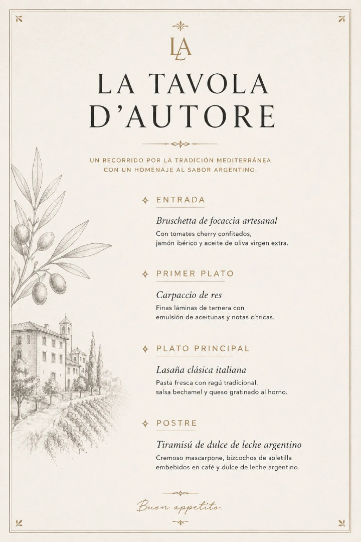 La tavola d'autore