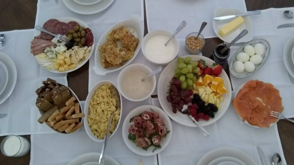 Breakfast menu
