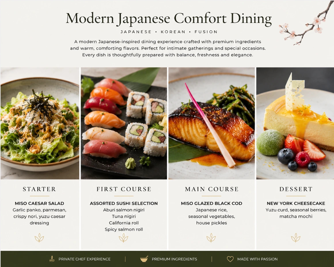 Modern Japanese Comfort Dining