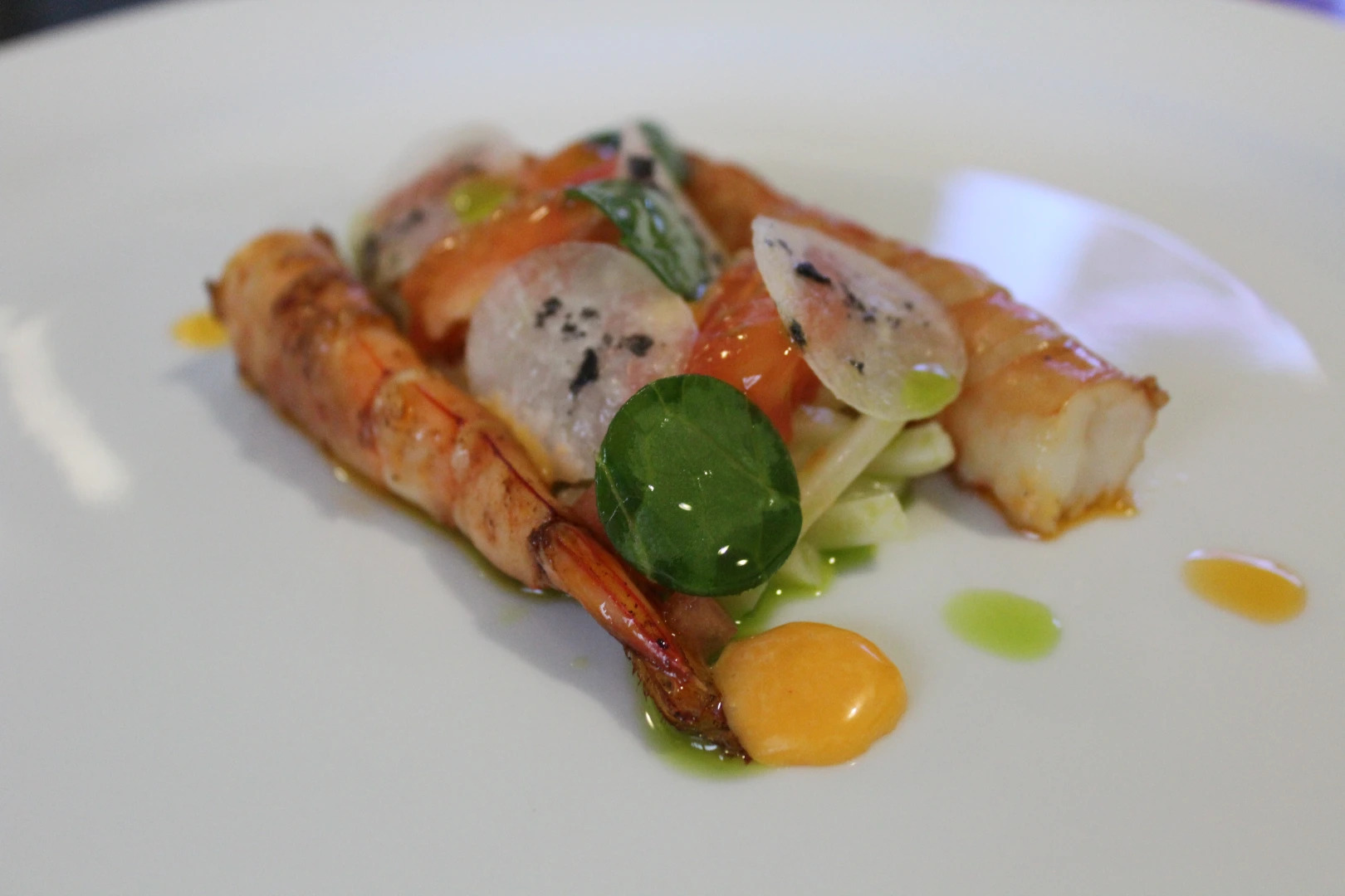 chef caleb's seafood menu