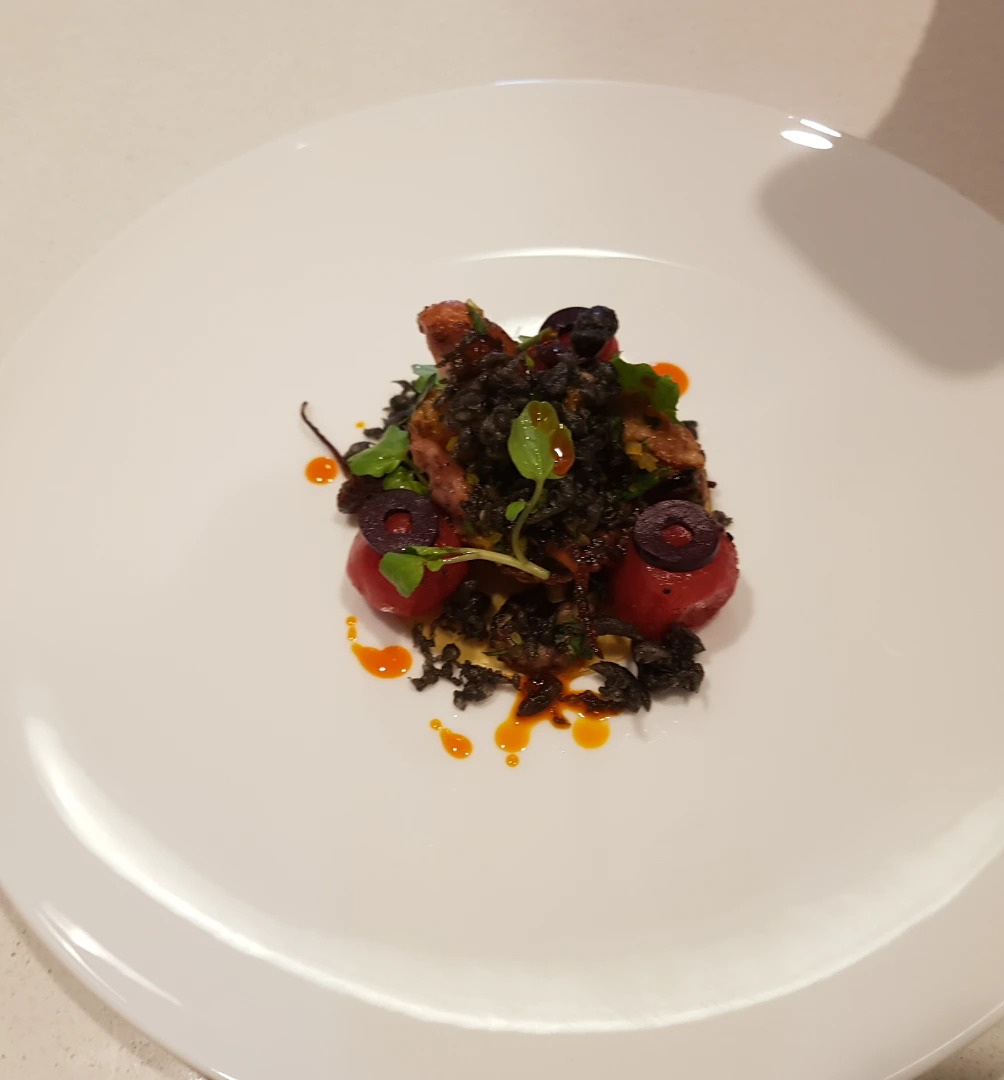 chef caleb's 5 course set menu