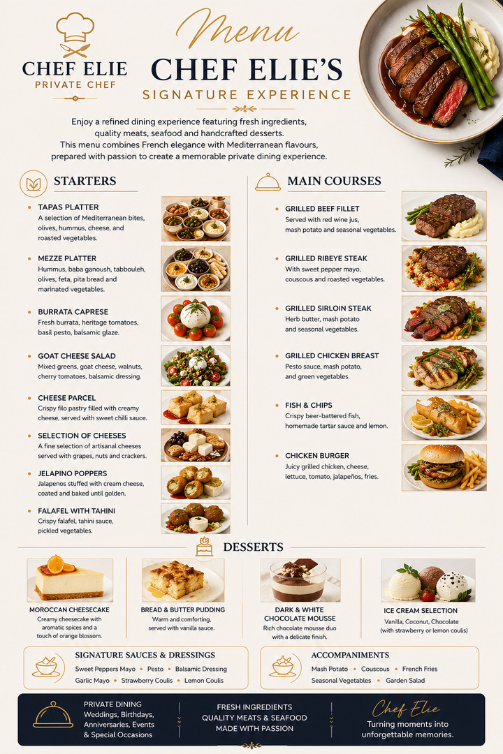 Chef Elie’s Signature Experience