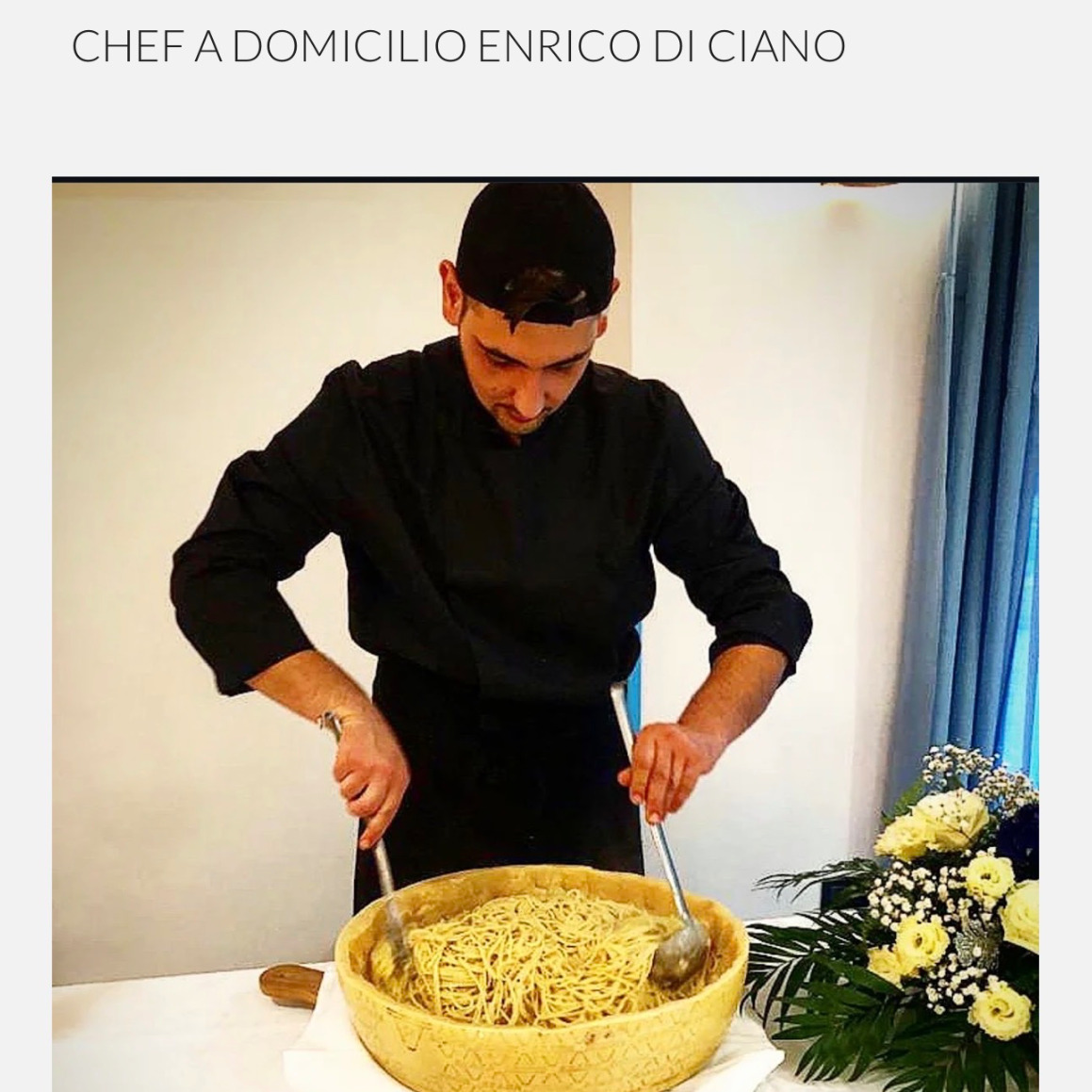 Photo from chef Enrico Di Ciano