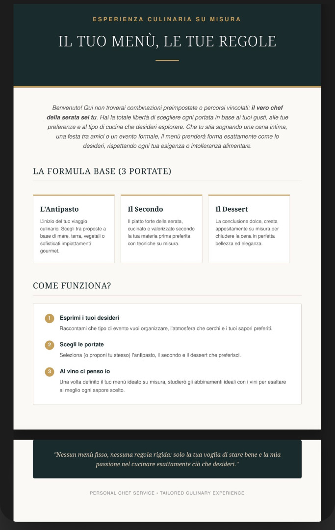 Menu Personalizzato