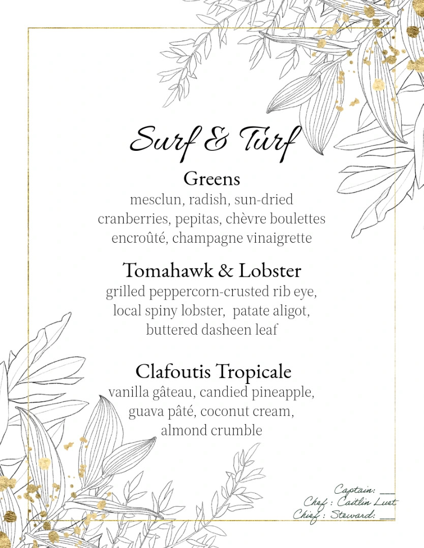 Caribbean Surf and Turf