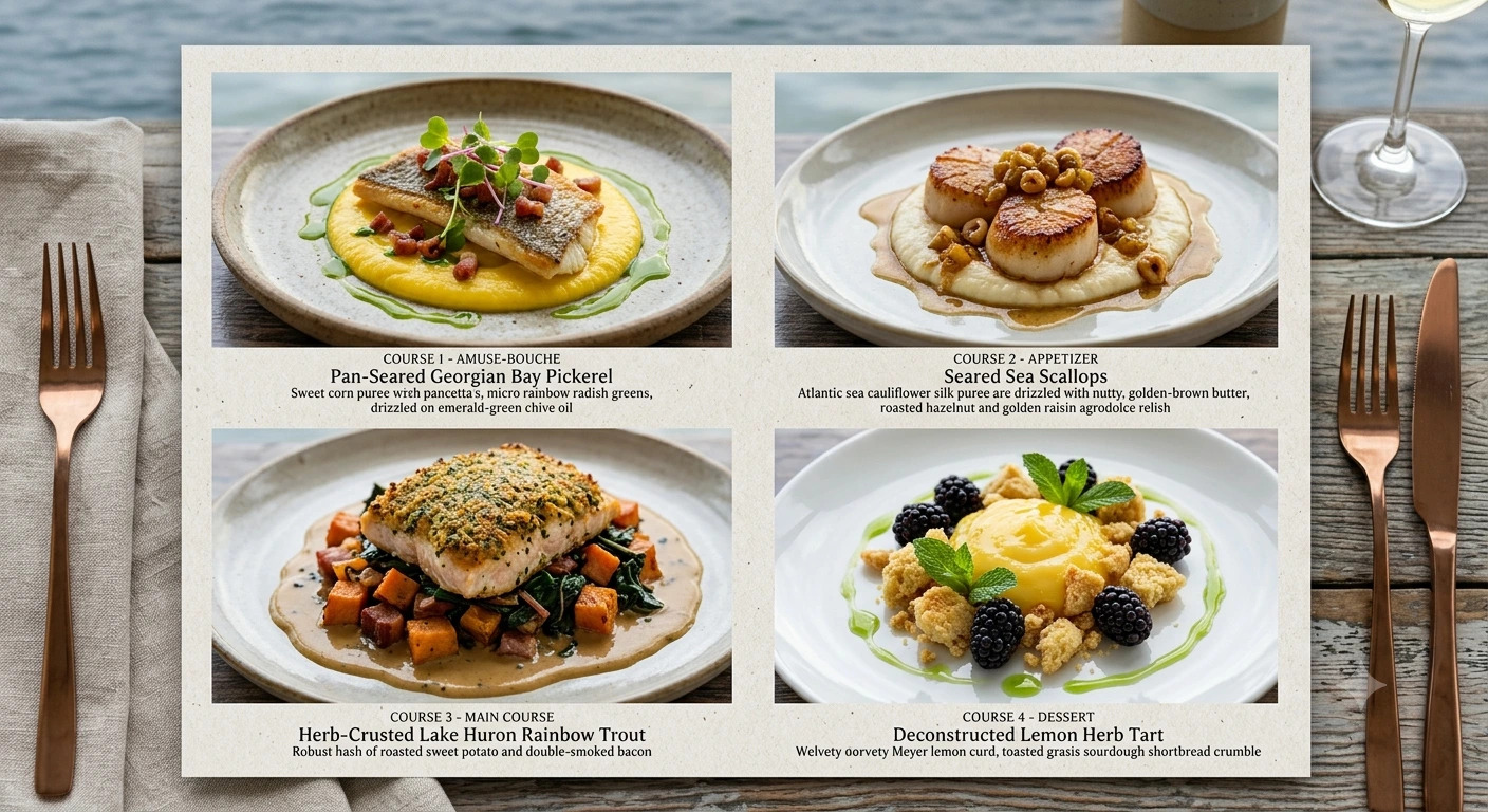 A Four-Course Coastal Culinary Journey