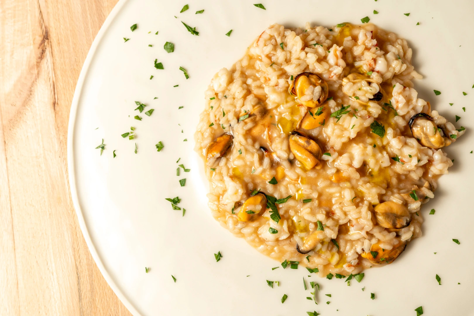 Seafood risotto Menu