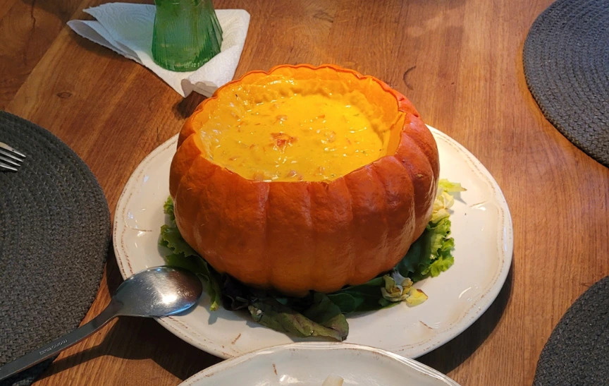 Hokkaido Pumpkin Shrimp Bobó