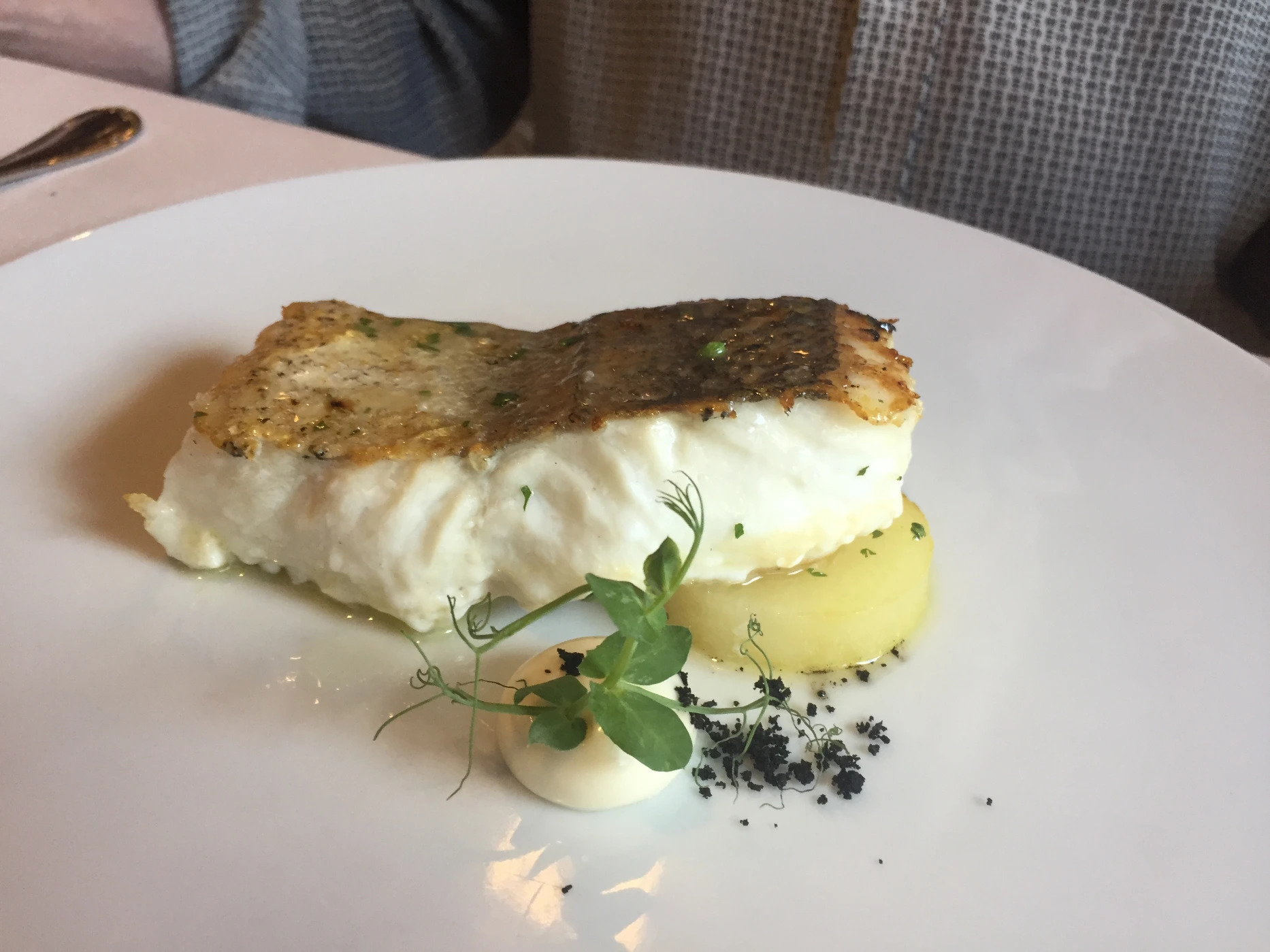 Roast cod potato fondant.JPG Roast cod potato fondant.JPG
