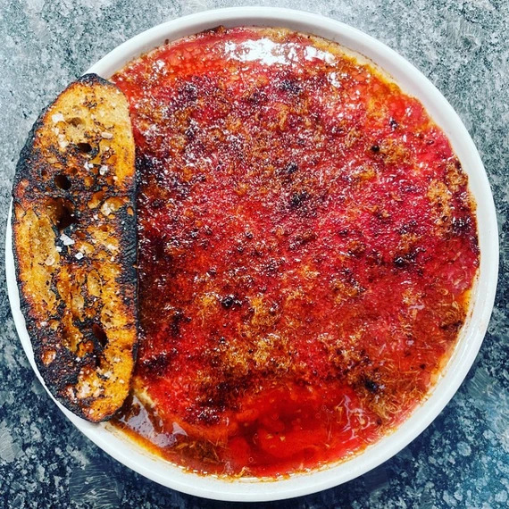 Fillet carpaccio, bone marrow broth, smoked ox heart, beef fat toast.png Fillet carpaccio, bone marrow broth, smoked ox heart, beef fat toast.png