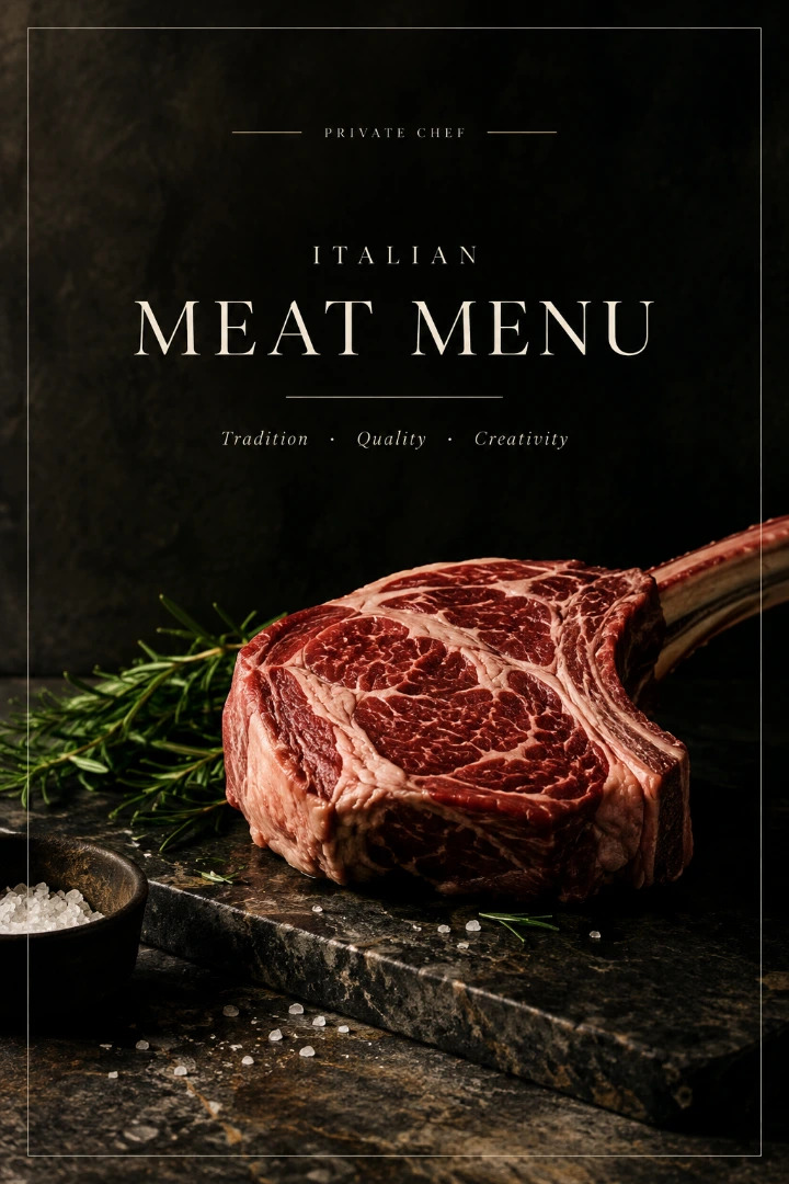 Meat menu