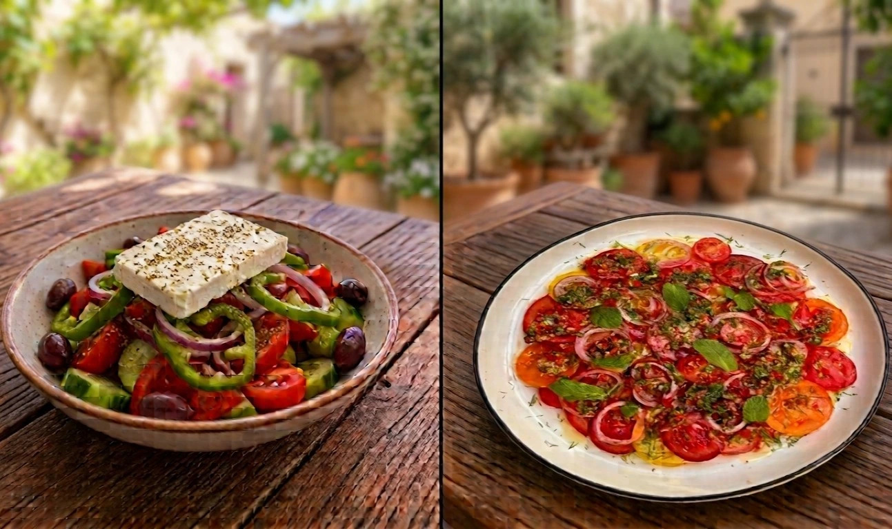 TRADITIONAL VS MODERN GREEK CUISINE