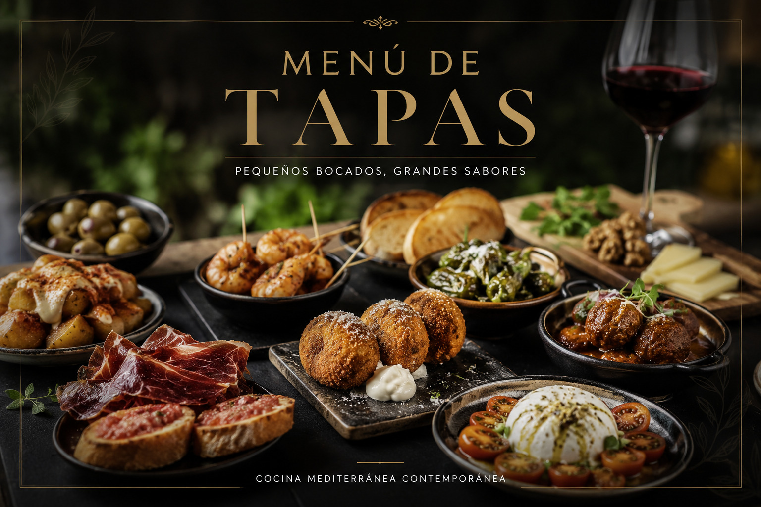 Menú experimental Tapas