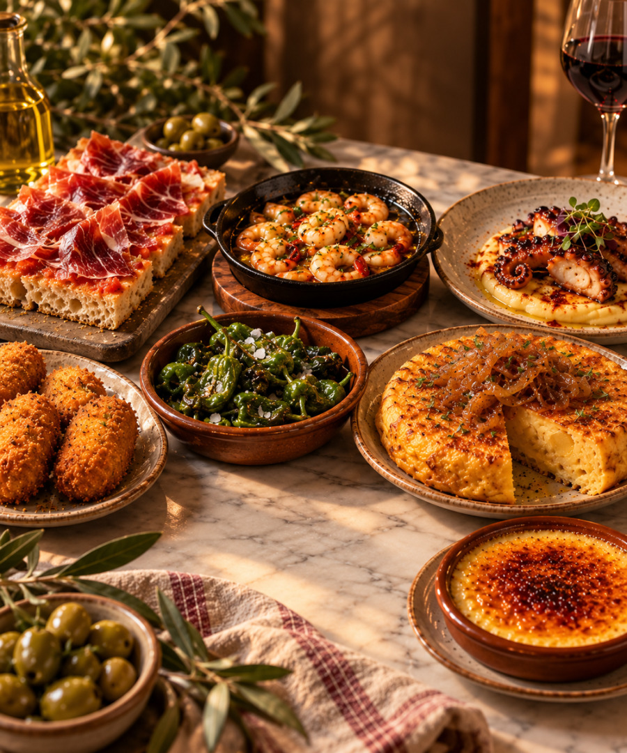 Menú tapas mediterráneas