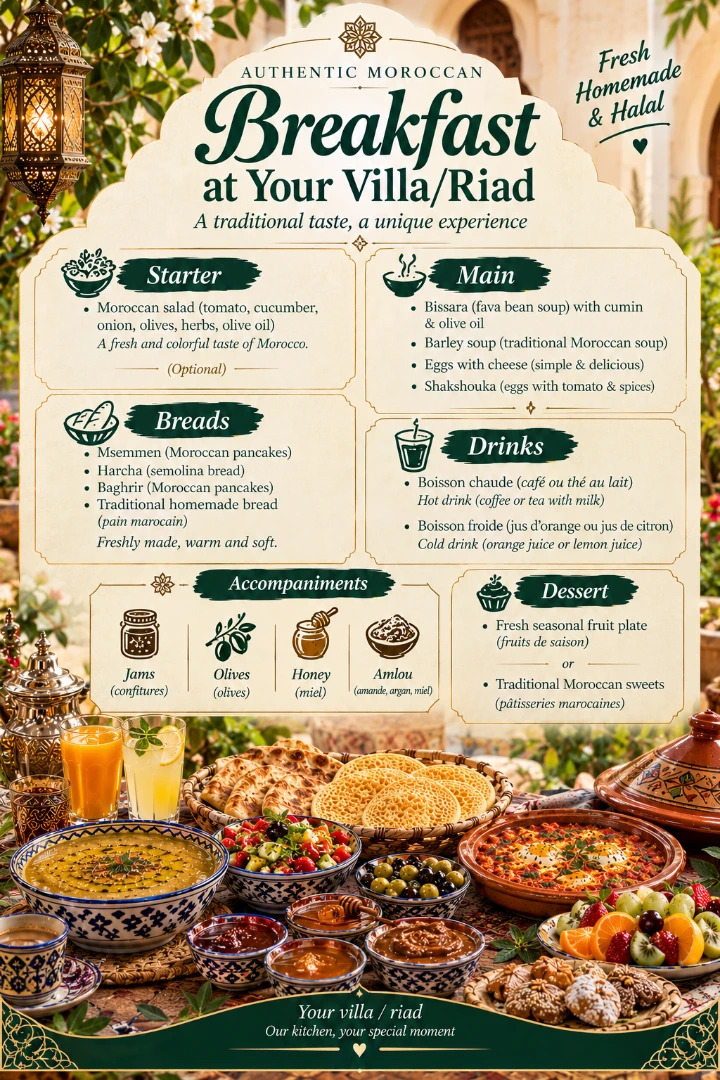 Traditional Moroccan Breakfast