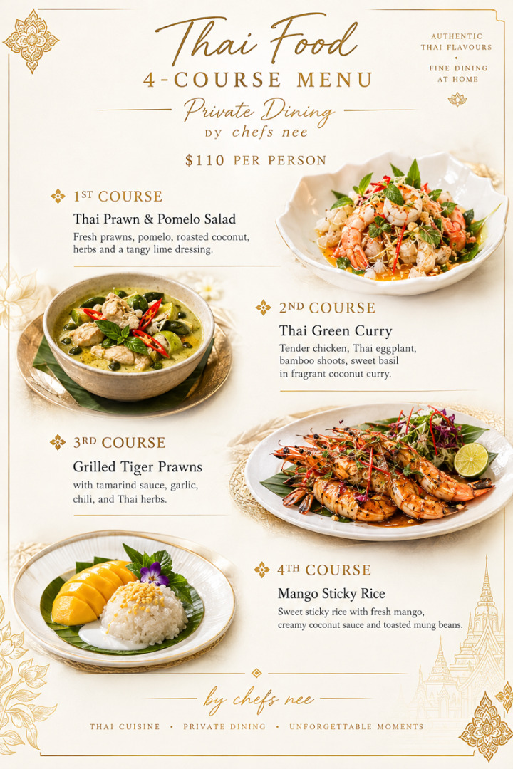 Thai cuisine fine dining