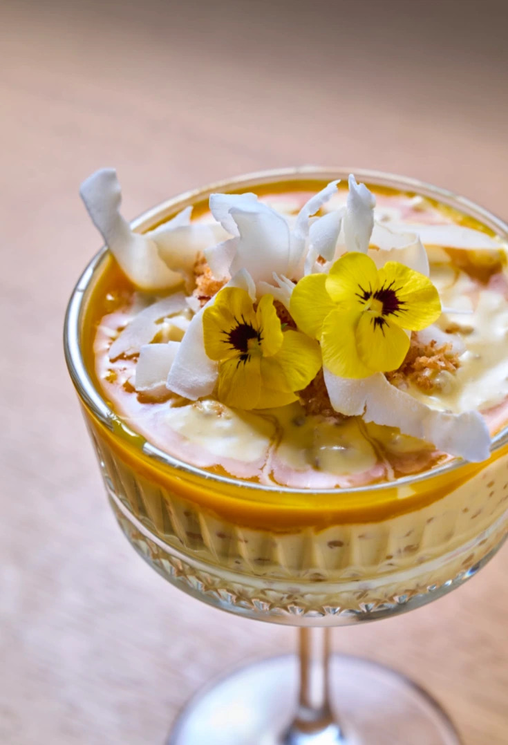 Asian European fusion menu