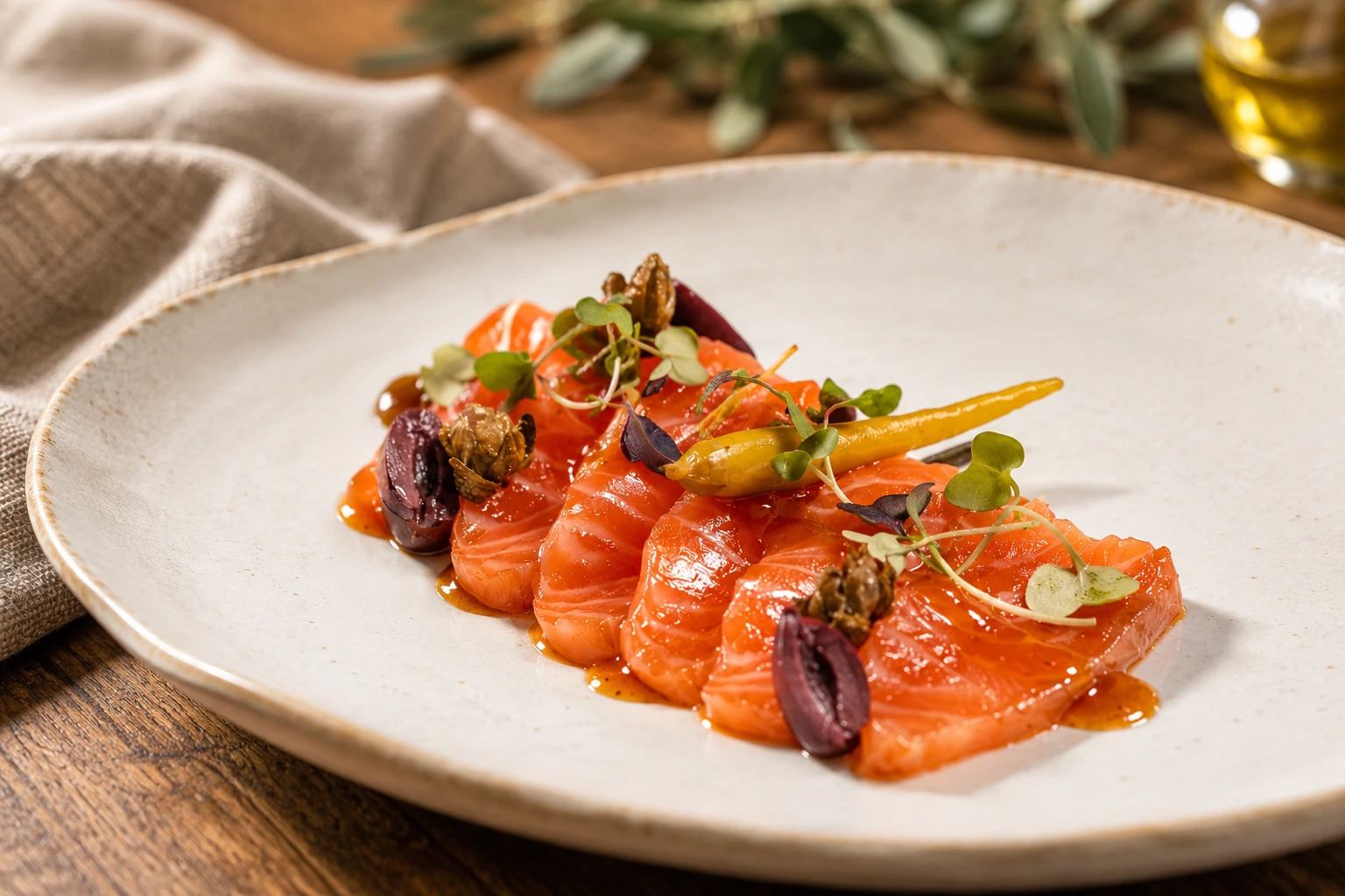 Crudo de salmón con hierbas y aceitunas.png Crudo de salmón con hierbas y aceitunas.png