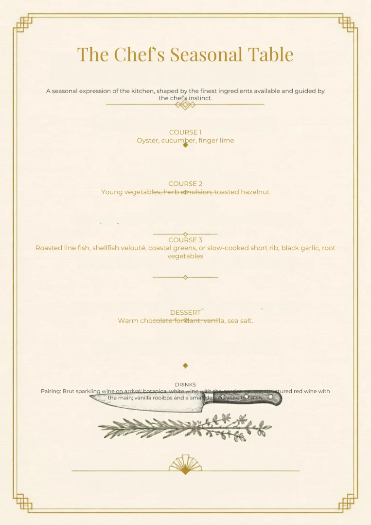 The Chef's Seasonal Table