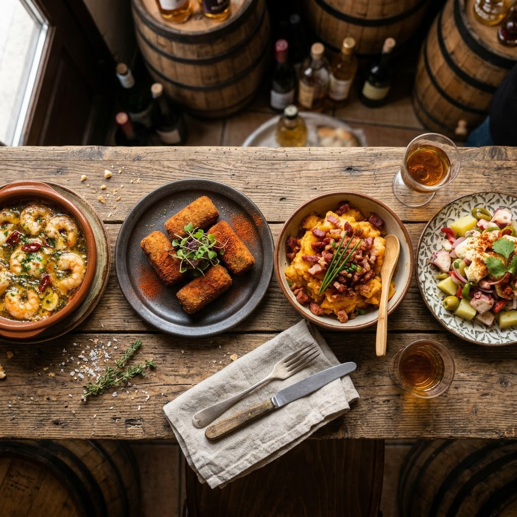 Menú tapas locales