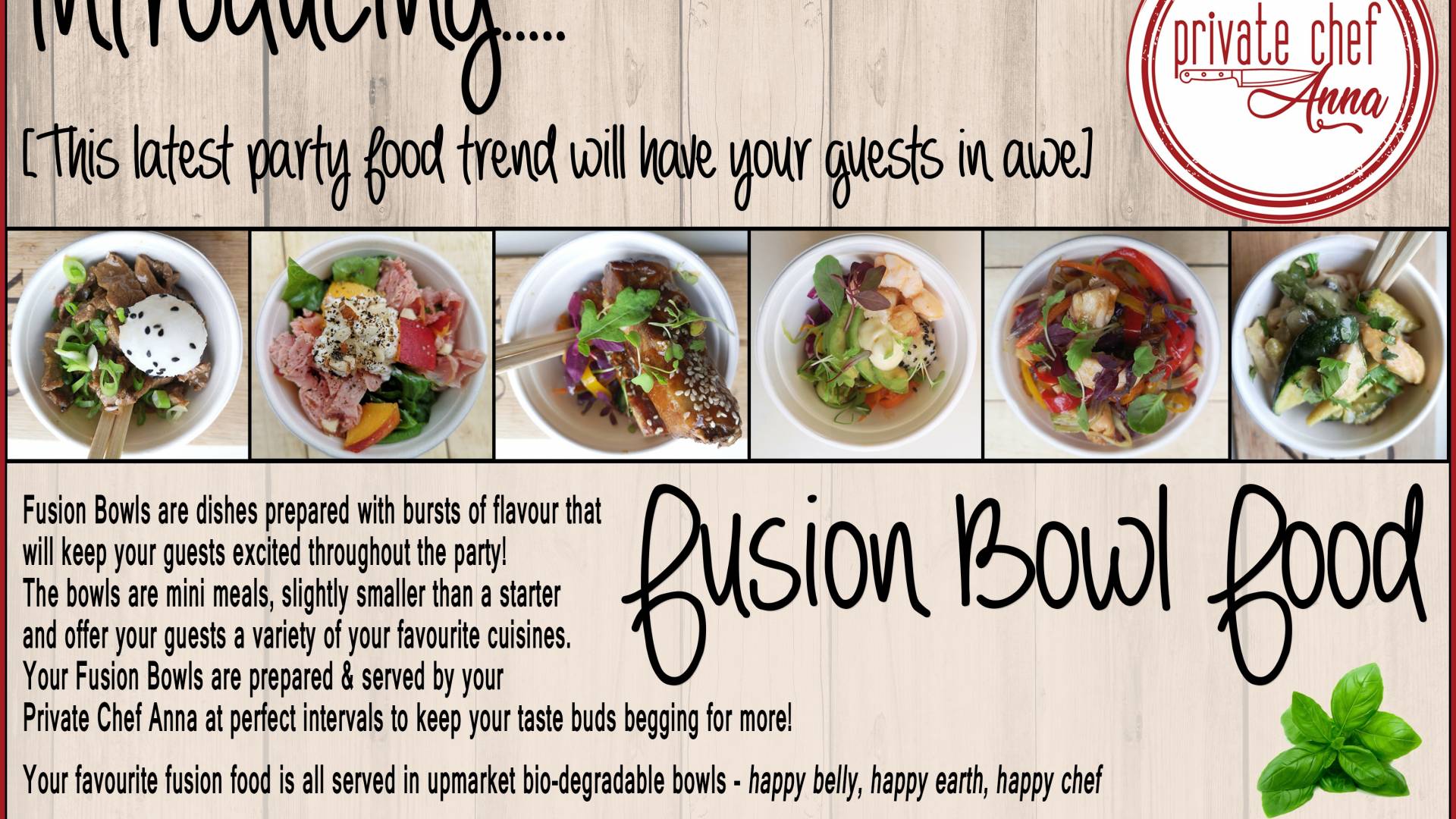 Fusion Bowl Food