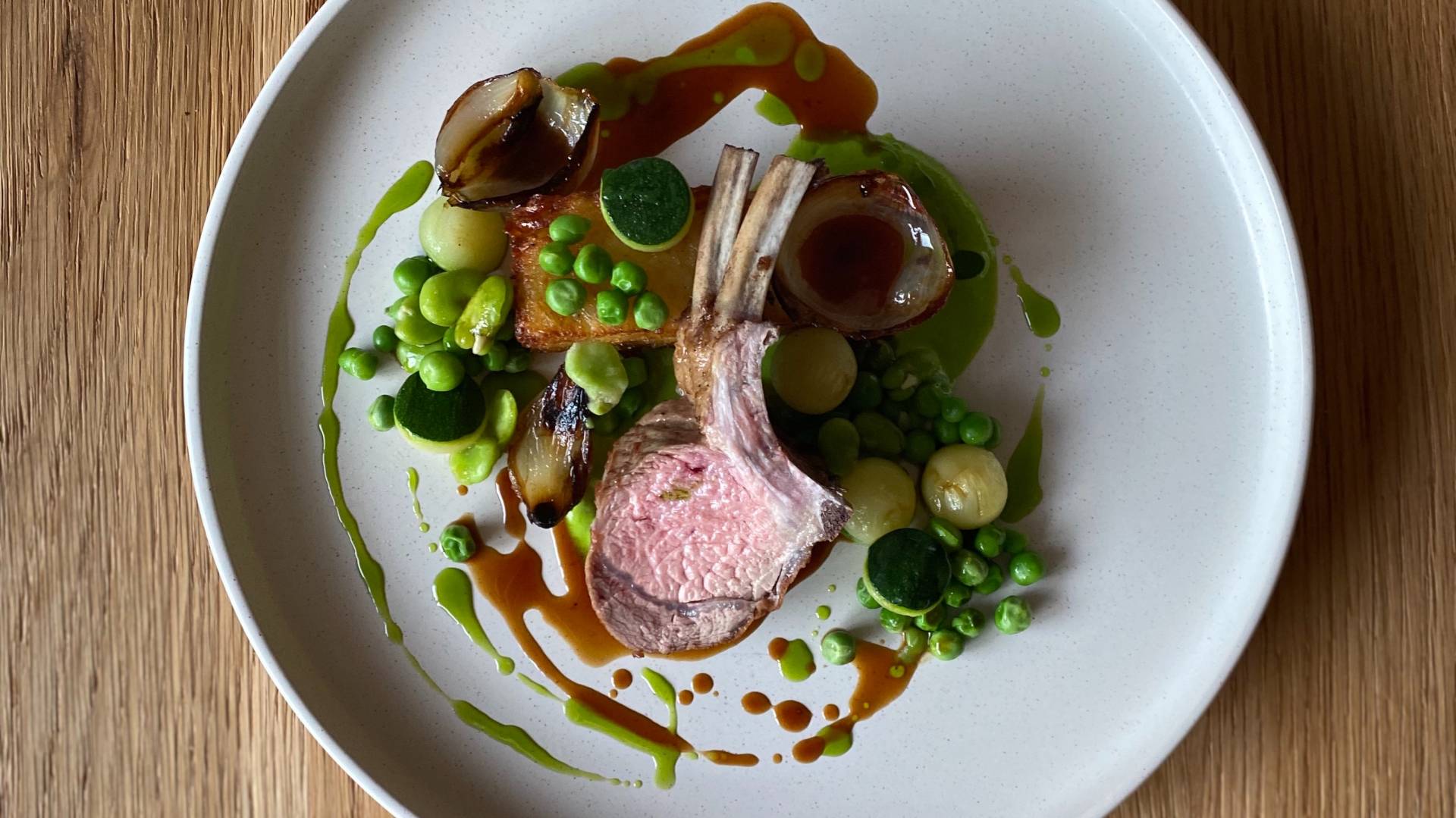 Lamb peas courgette.jpg Lamb peas courgette.jpg