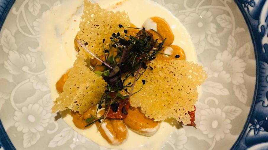 Sweet potato gnocchi, Parmesan cream and crisp.jpg