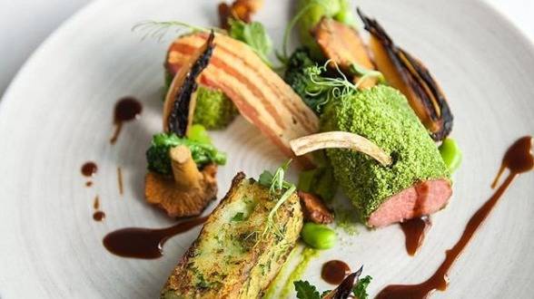 Lamb , pea puree, crispy pancetta.PNG