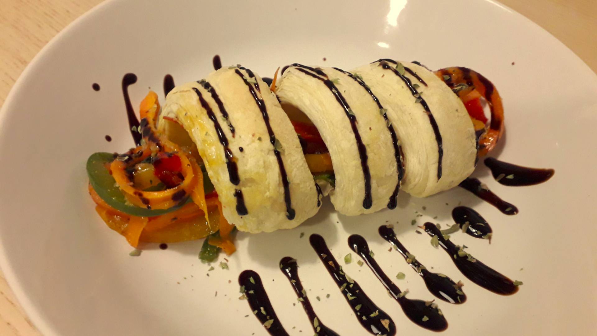 Julienne vegetables sauteed in puff pastry.jpg Julienne vegetables sauteed in puff pastry.jpg