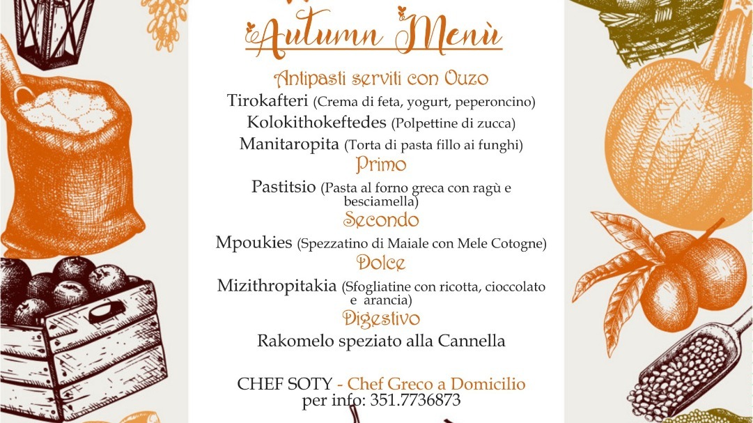 GREEK AUTUMN MENù