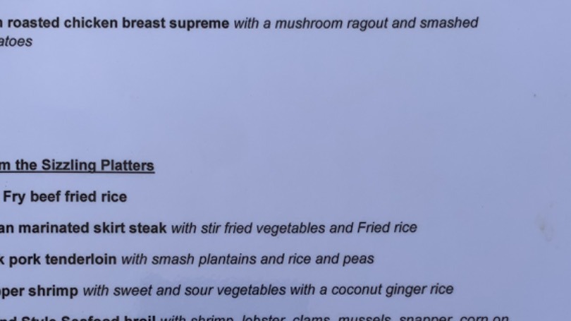 FINE DINING OPTIONS