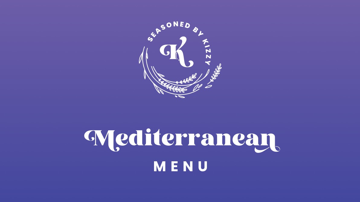 Mediterranean Menu  ::   V=Vegetarian, VV=Vegan