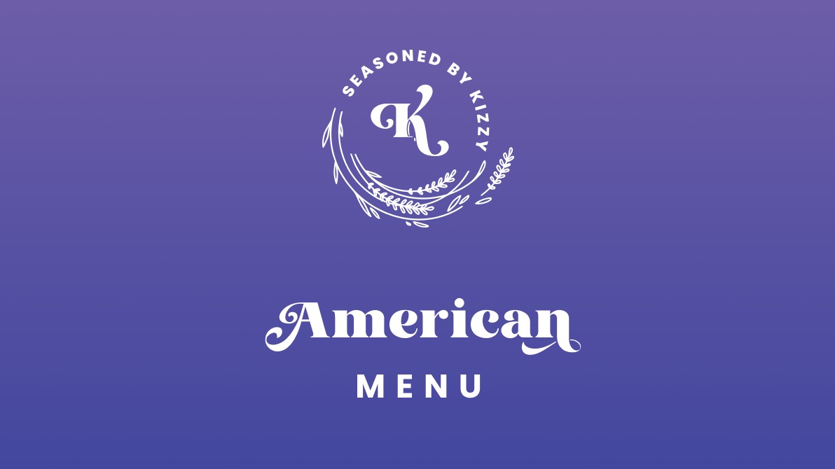 American Menu  ::   V=Vegetarian, VV=Vegan