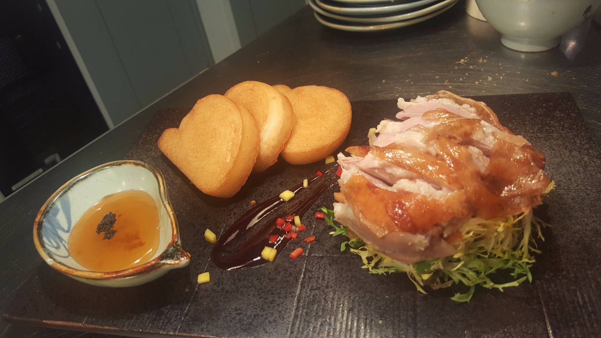 Roasted Duck with Mantou.jpg