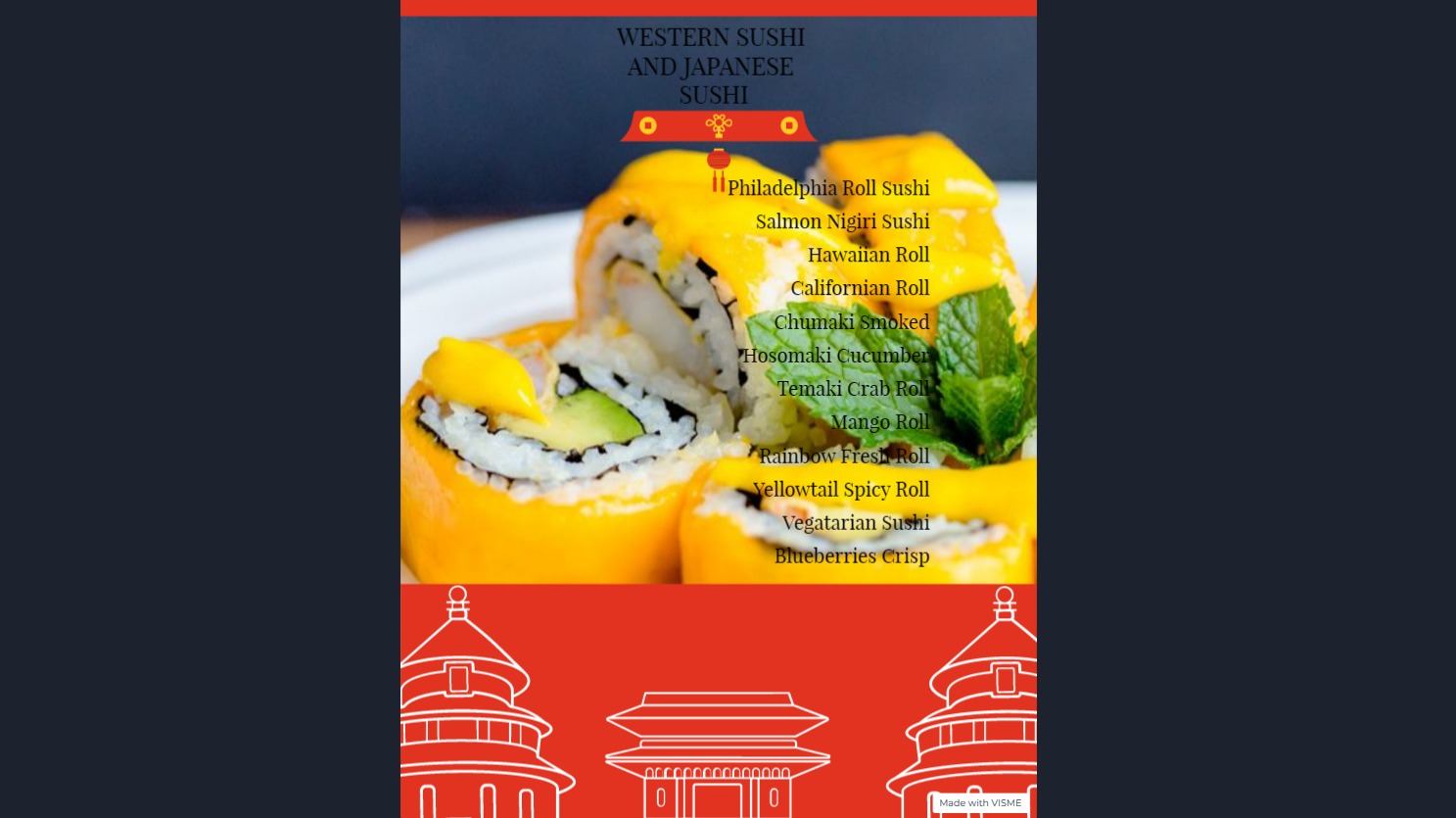Western Sushi and Japanese Sushi