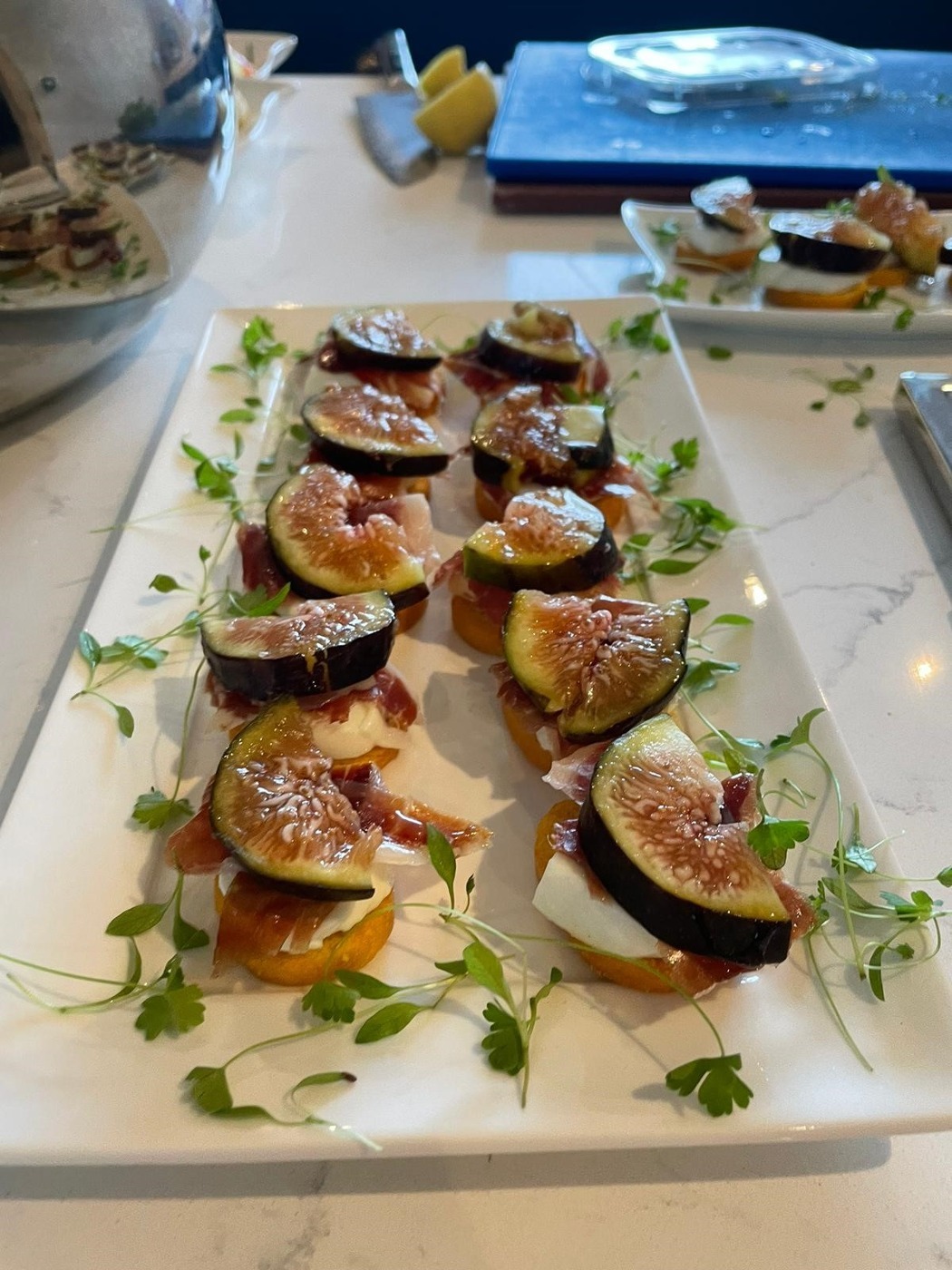 Bellota, Fig, Mozzarella and Truffle Honey Canape.jpg