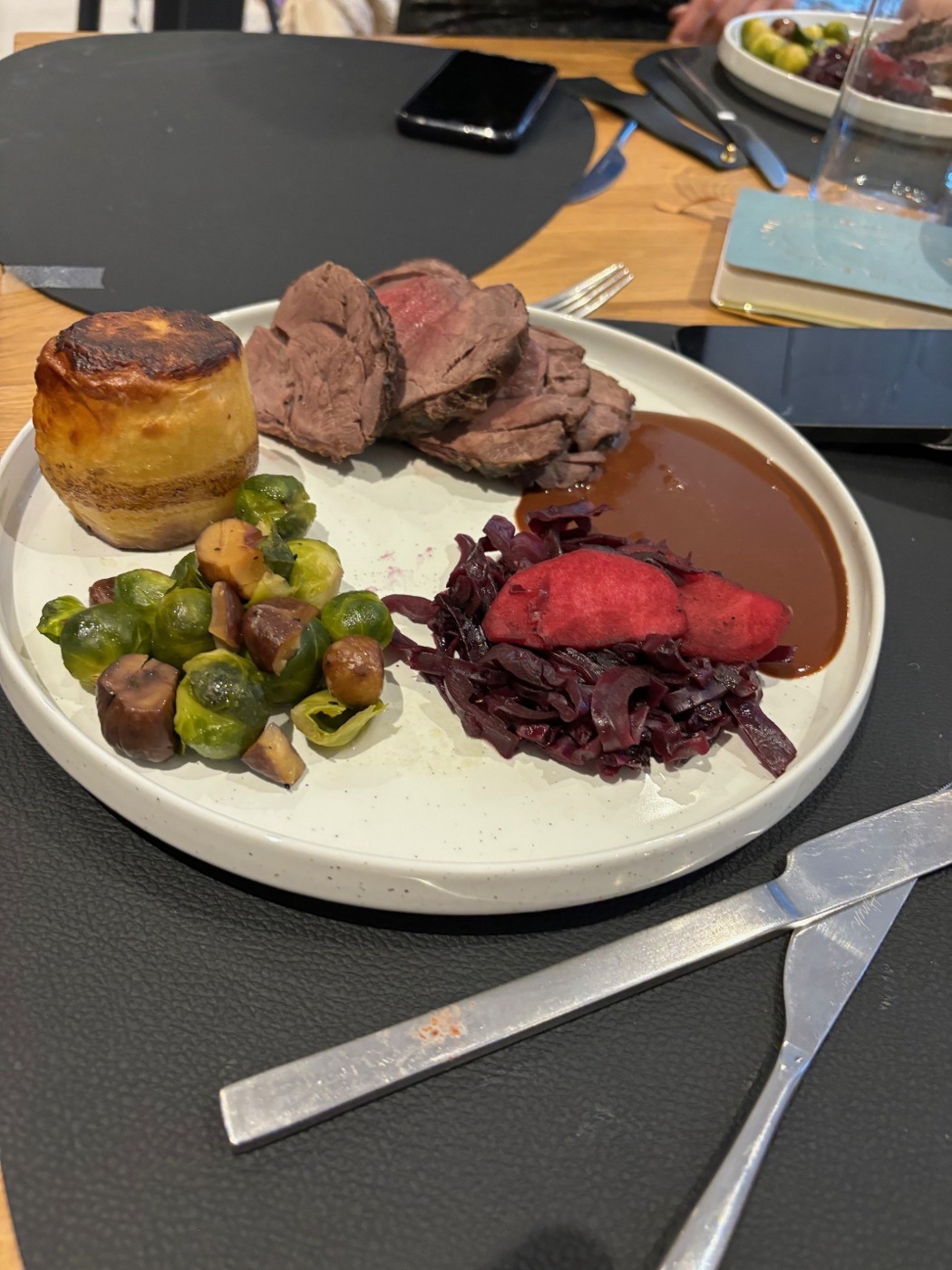Haunch of venison with chocolate sauce & fondant potato.jpg