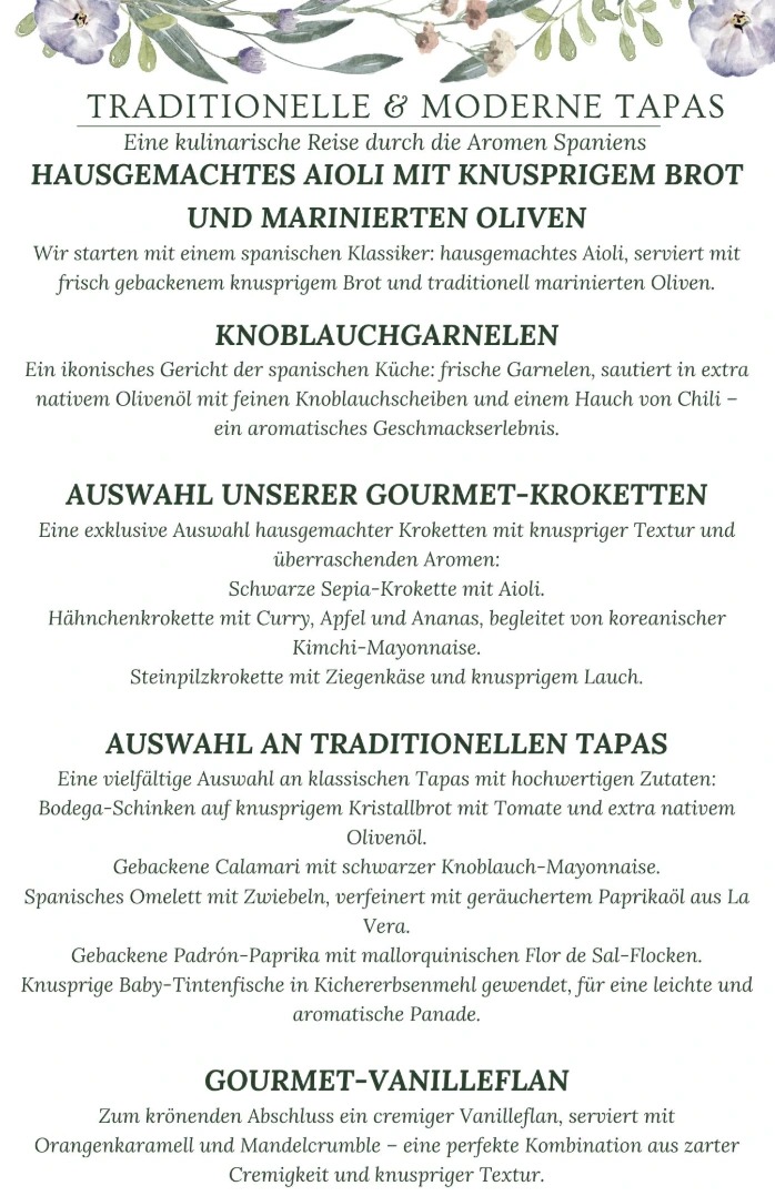 DEUTSCH "TRADITIONELLE & MODERNE TAPAS"