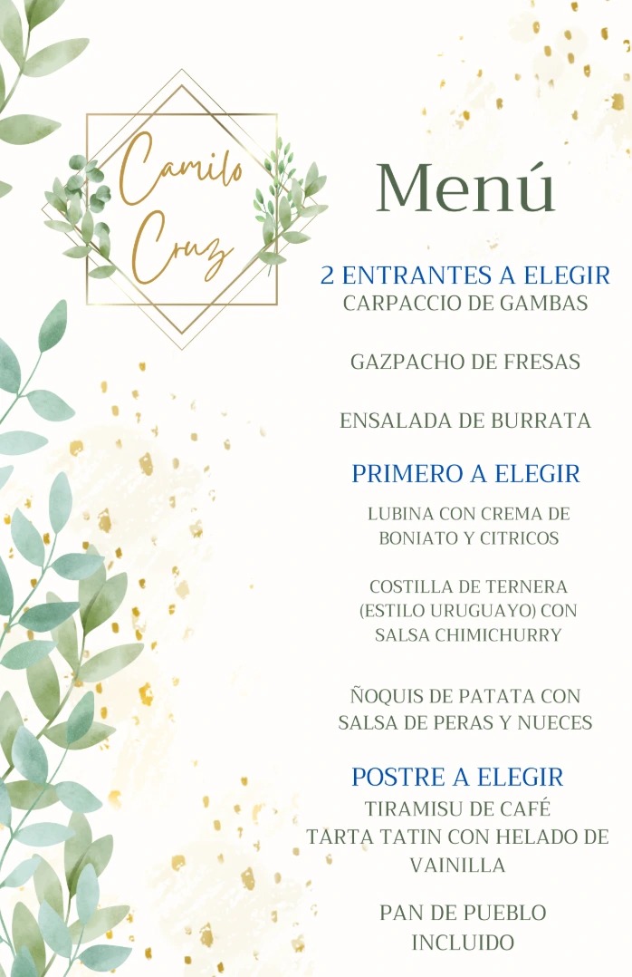 Menú mixto