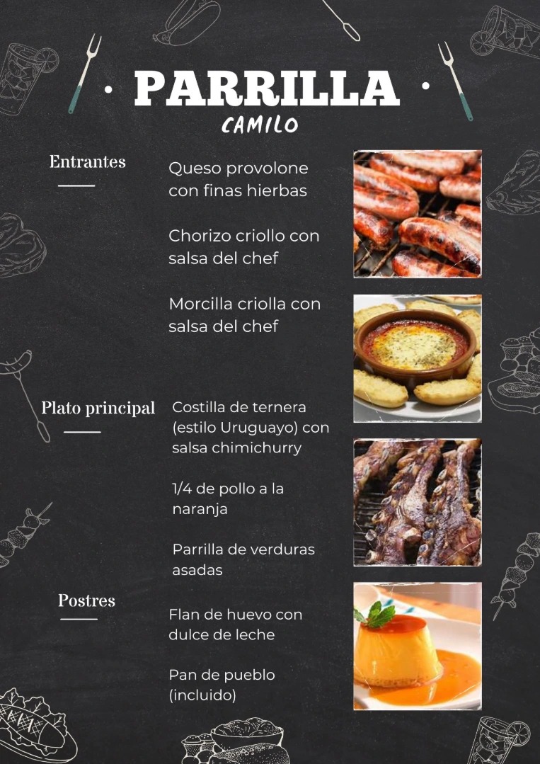 Menú criollo