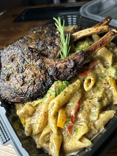 jerk lamb chop pasta.webp
