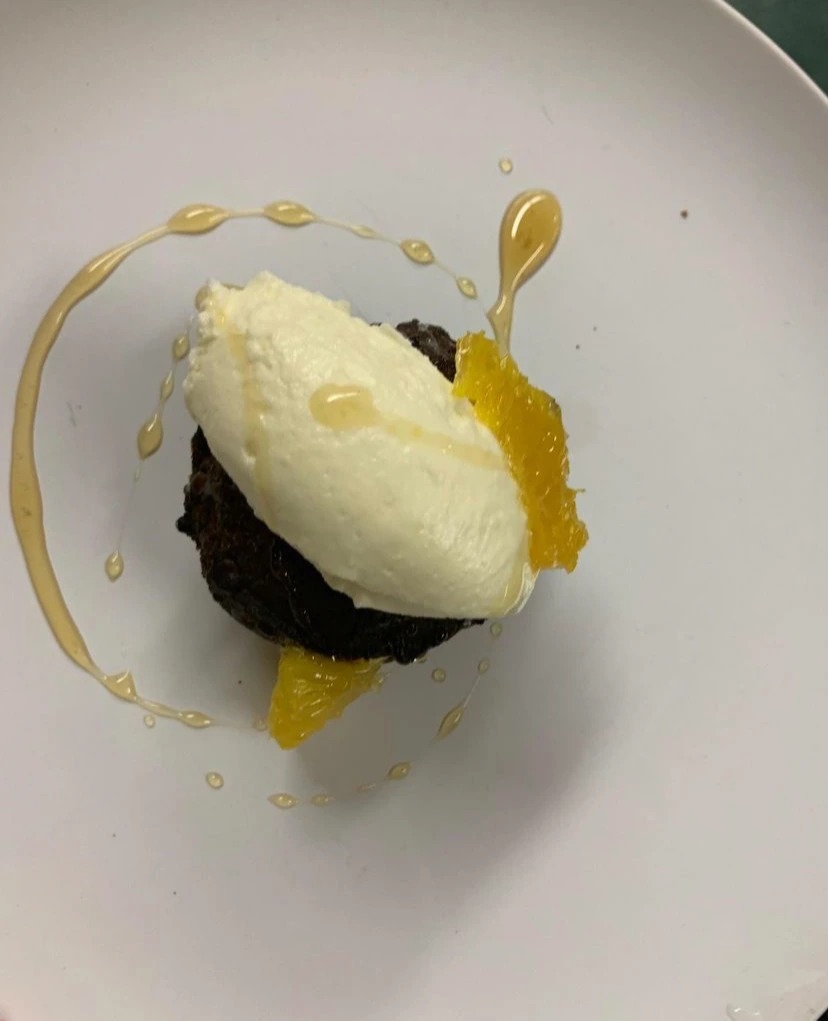 Chocolate cake, rosemary honey, marscarpone chantilly.jpg