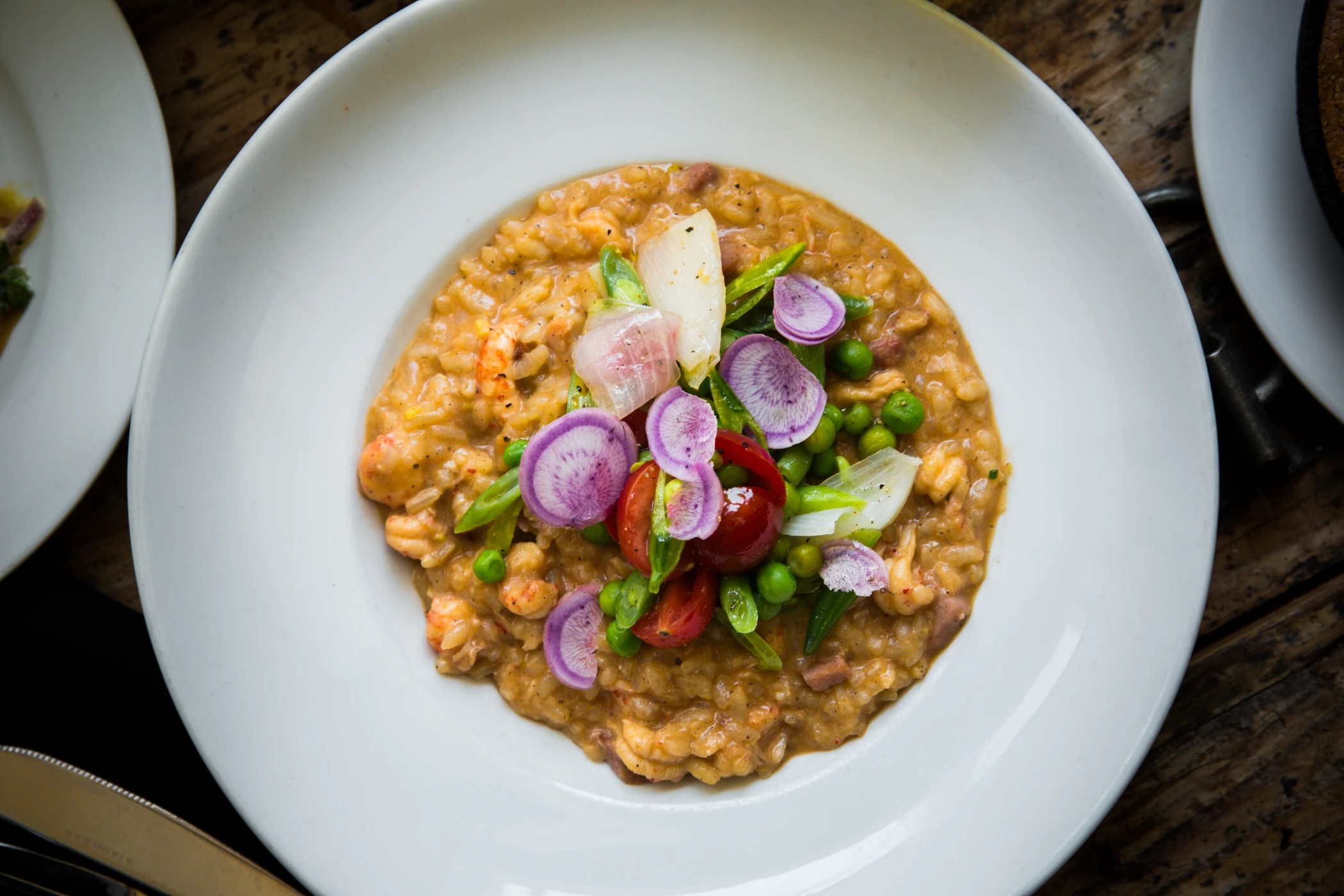Crawfish Risoto, spring pea salad.jpg