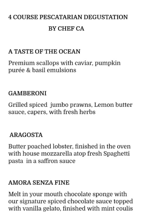 Pescatarian Degustation