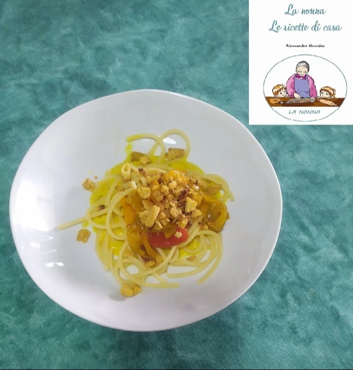 Alessandro Romita Vermicelli con Peperoni (crema e a pezzi) e tarallo, ricotta, cialda di polenta,basilico.jpg Alessandro Romita Vermicelli con Peperoni (crema e a pezzi) e tarallo, ricotta, cialda di polenta,basilico.jpg