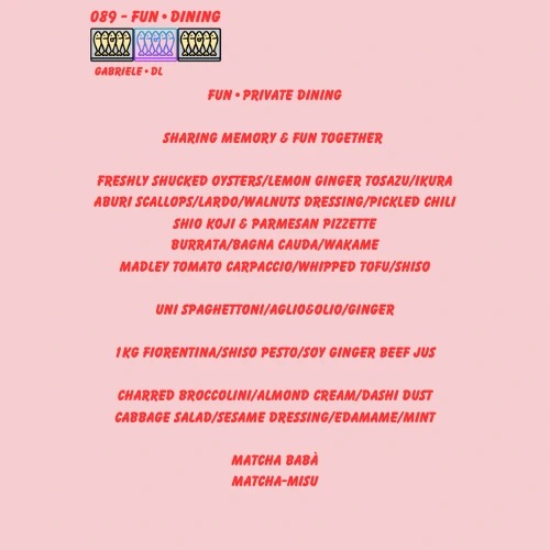 089 - FUN • DINING By GABRIELE • DL - PREMIUM