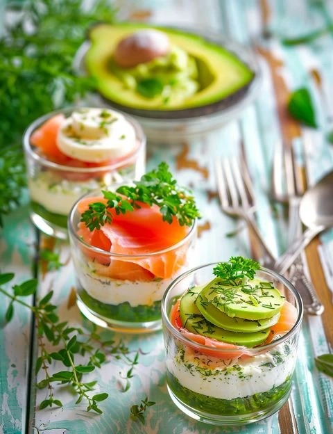 Verrines-avocat-fromage-a-la-creme-aux-herbes-et-saumon-fume.webp