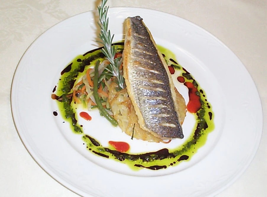 Seared Seabass, Spaghetti of veg, pomme rosti .jpg