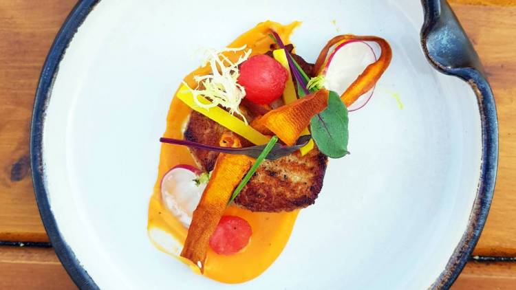 An outstanding dish cooked by a chef in Val d'Orcia Dish cooked by a Personal Chef in Val d'Orcia